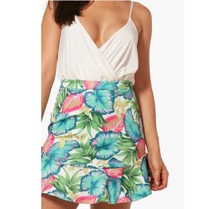 Boohoo Ruffle Hem Mini Skirt